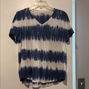 Tie-Dye V-Neck Top